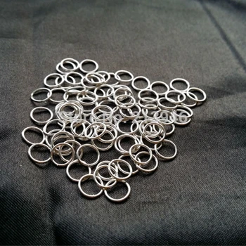 6MM (5g=70pcs)/ Pack " Fake One Penalty Ten " 925 Sterling Silver Jump Rings ( closed rings ) Jewelry Fittings
6MM (5g=70pcs)/ Pack " Fake One Penalty Ten " 925 Sterling Silver Jump Rings ( closed rings ) Jewelry Fittings