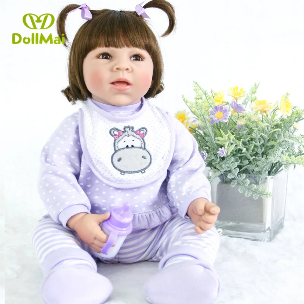 20" Silicone Reborn Baby Doll Girl Vinyl Princess Toddler Reborn Baby Doll Toy Cloth Body Lovely Birthday Gift bebes reborn
20" Silicone Reborn Baby Doll Girl Vinyl Princess Toddler Reborn Baby Doll Toy Cloth Body Lovely Birthday Gift bebes reborn