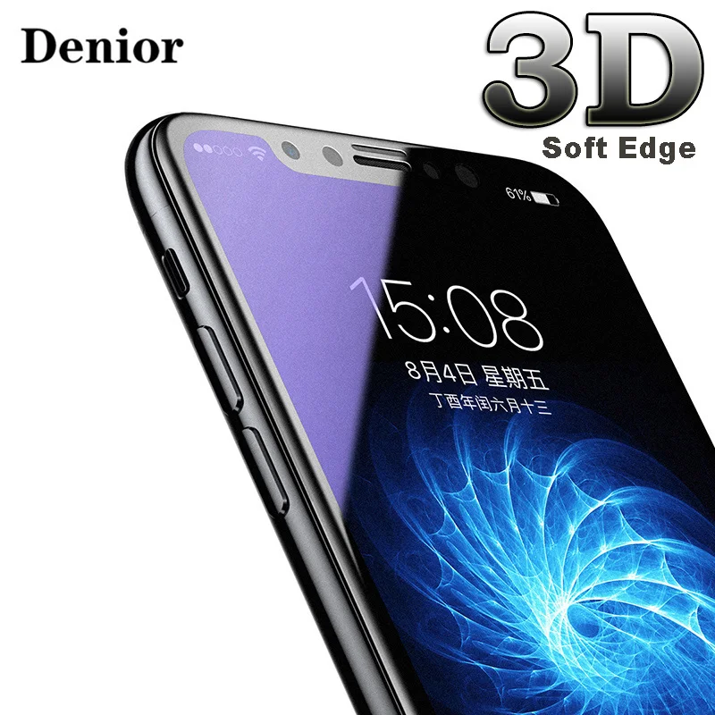Denior 3D Soft Edge 9H Tempered Glass For iPhone X 10 Full Cover Screen Protector For iPhoneX Cover Toughened Protective Glass
Denior 3D Soft Edge 9H Tempered Glass For iPhone X 10 Full Cover Screen Protector For iPhoneX Cover Toughened Protective Glass