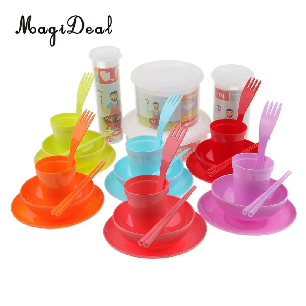 34pcs Plastic Reusable Dishes Set Outdoor Dinner Tableware Set 34 Piece Plates Cups Bowls Sporks for Picnic Travel Party BBQ
34pcs Plastic Reusable Dishes Set Outdoor Dinner Tableware Set 34 Piece Plates Cups Bowls Sporks for Picnic Travel Party BBQ