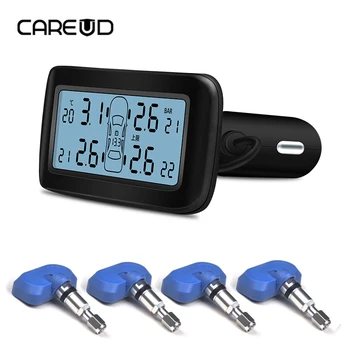 CAREUD D30 Auto Car Alarming TPMS Tire Pressure Monitoring System with 4 Internal Sensors LCD Monitor Cigarette Lighter Socket
CAREUD D30 Auto Car Alarming TPMS Tire Pressure Monitoring System with 4 Internal Sensors LCD Monitor Cigarette Lighter Socket