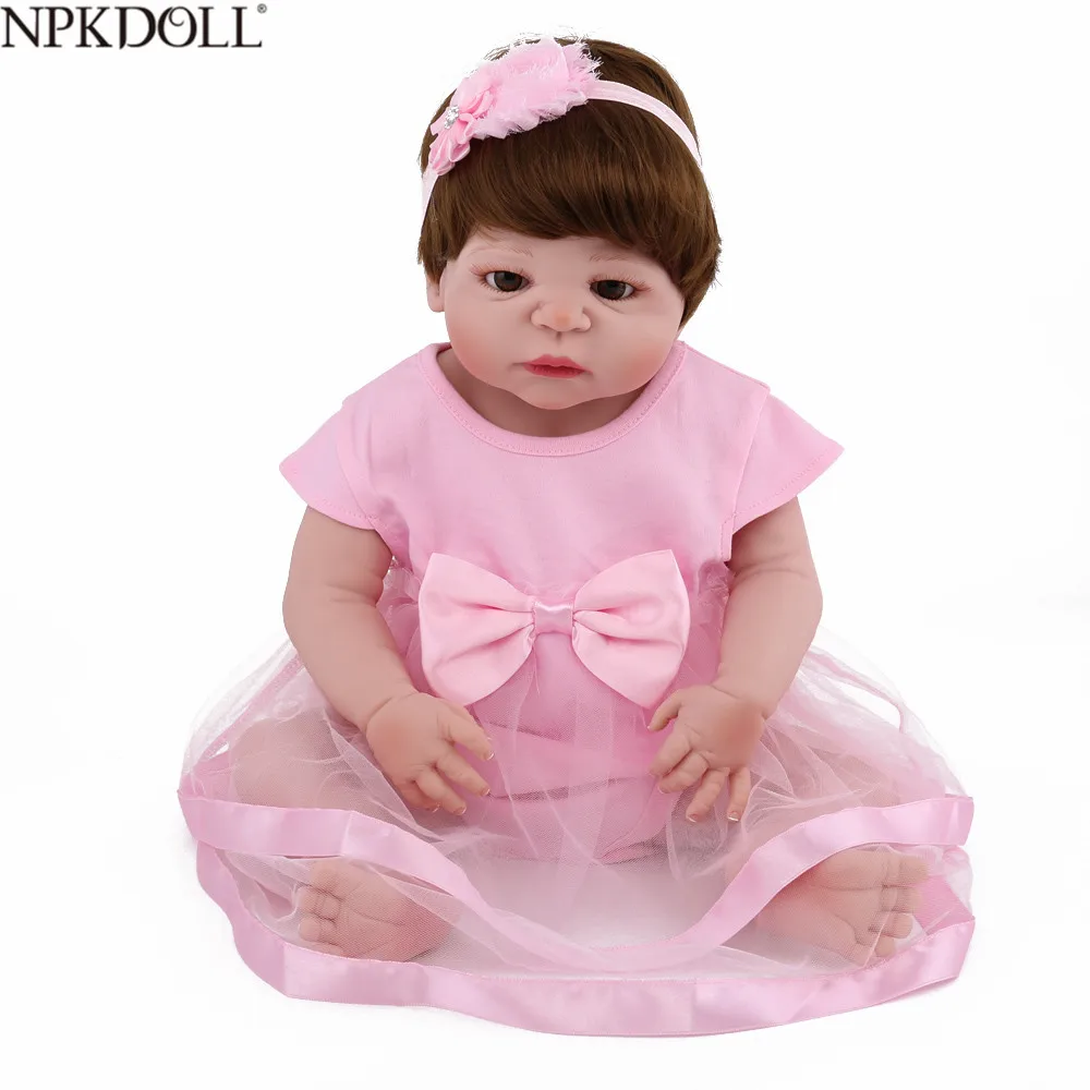 NPKDOLL Reborn Baby Lifelike Newborn Girl Soft Silicone 22 inch Babe Boneca Lovely Princess Realistic Baby Dolls Toys For Girls
NPKDOLL Reborn Baby Lifelike Newborn Girl Soft Silicone 22 inch Babe Boneca Lovely Princess Realistic Baby Dolls Toys For Girls