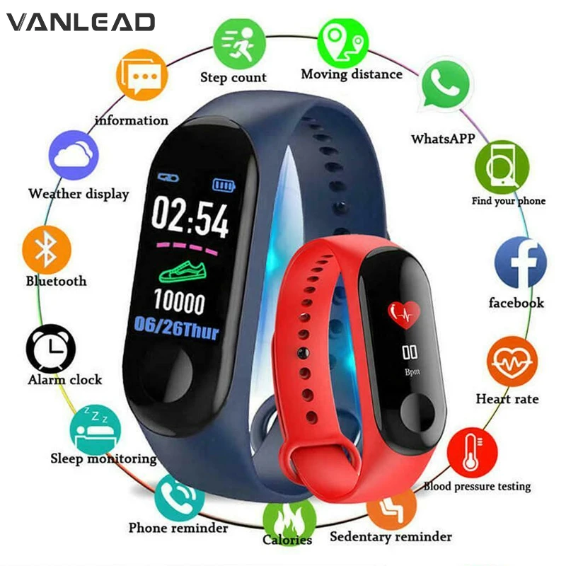 M3 Smart Watch Men Women Waterproof Smart Sports Bracelet Phone Bluetooth Heart Rate Monitor Fitness Wristband For Android IOS
M3 Smart Watch Men Women Waterproof Smart Sports Bracelet Phone Bluetooth Heart Rate Monitor Fitness Wristband For Android IOS