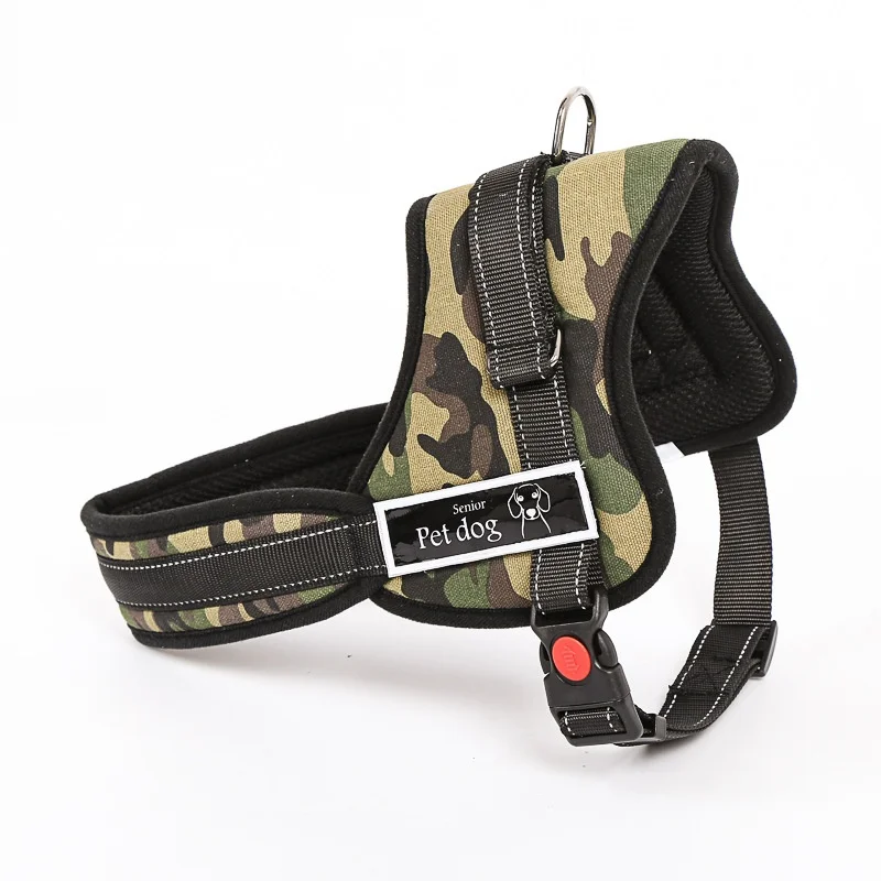 Luxury Collar Reflective Police K9 Soft Harness | DogsMall-International