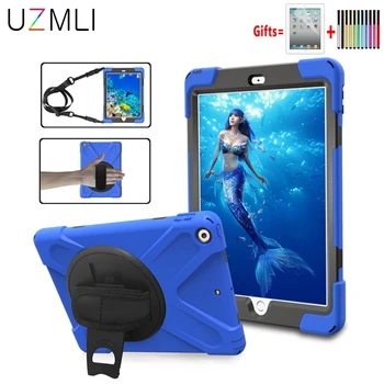 360 Rotating Kickstand Hand Shoulder Strap Case for new iPad 2017&2018 9.7 Shockproof Cover Case With Screen Protector+Gifts
360 Rotating Kickstand Hand Shoulder Strap Case for new iPad 2017&2018 9.7 Shockproof Cover Case With Screen Protector+Gifts