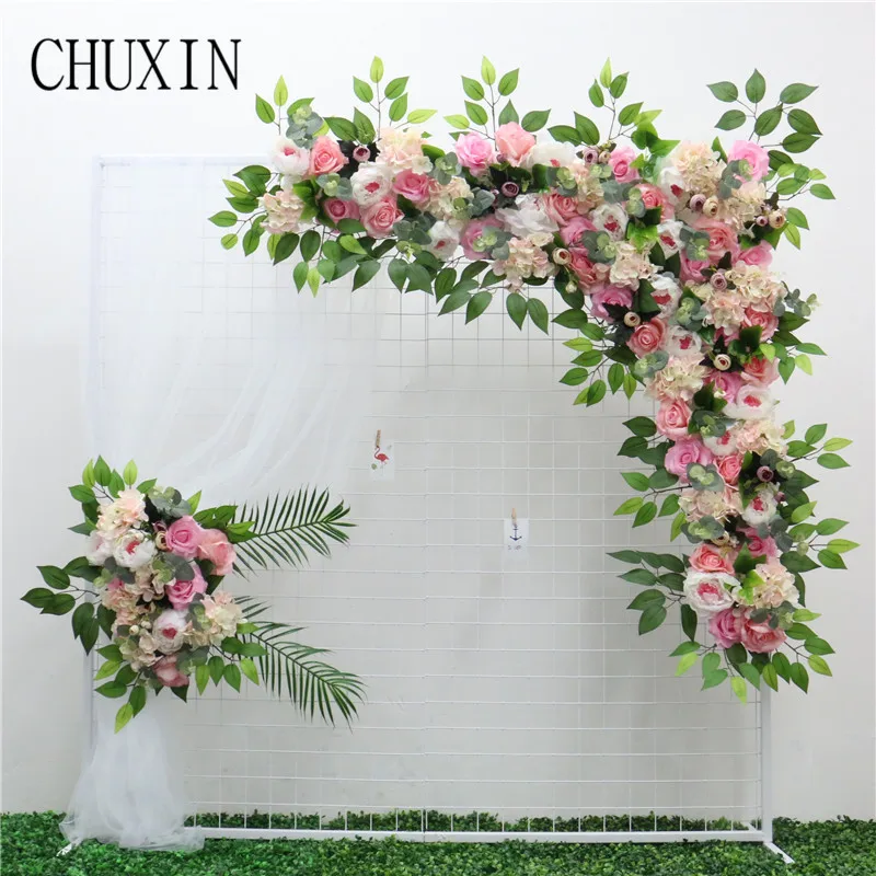 2pcs/set high quality artificial flower rose peony flower row wedding arch decoration home Hotel wreath wall hanging decoration
2pcs/set high quality artificial flower rose peony flower row wedding arch decoration home Hotel wreath wall hanging decoration