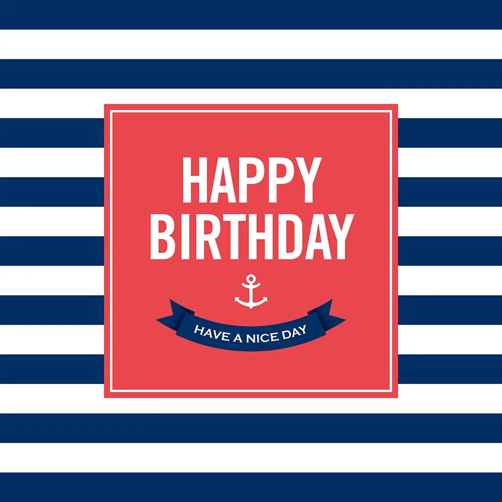 7x5FT Blue Stripes Happy Birthday Nautical Anchor Nice Day Custom Photo Studio Background Backdrop Vinyl 220cm x 150cm
7x5FT Blue Stripes Happy Birthday Nautical Anchor Nice Day Custom Photo Studio Background Backdrop Vinyl 220cm x 150cm