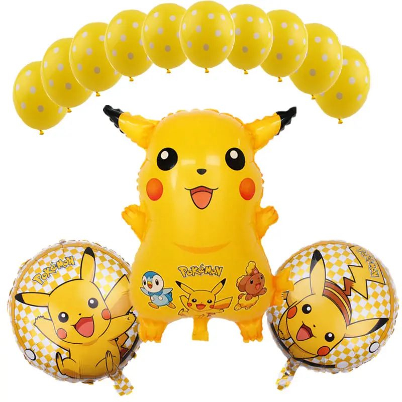 GOGO PAITY New 13pcs / lot Pikachu series aluminum balloon set holiday party decorative balloons self-sealing
GOGO PAITY New 13pcs / lot Pikachu series aluminum balloon set holiday party decorative balloons self-sealing