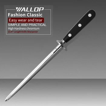 WALLOP Knife Sharpener kitchen tools Easy Sharpening Rod Steel with Nail Fixed POM Handle
WALLOP Knife Sharpener kitchen tools Easy Sharpening Rod Steel with Nail Fixed POM Handle