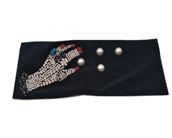P172159 fashion blingbling crystal hand, new arrive women winter velvet headband,hand sew applique,pearl decoration hair band
P172159 fashion blingbling crystal hand, new arrive women winter velvet headband,hand sew applique,pearl decoration hair band
