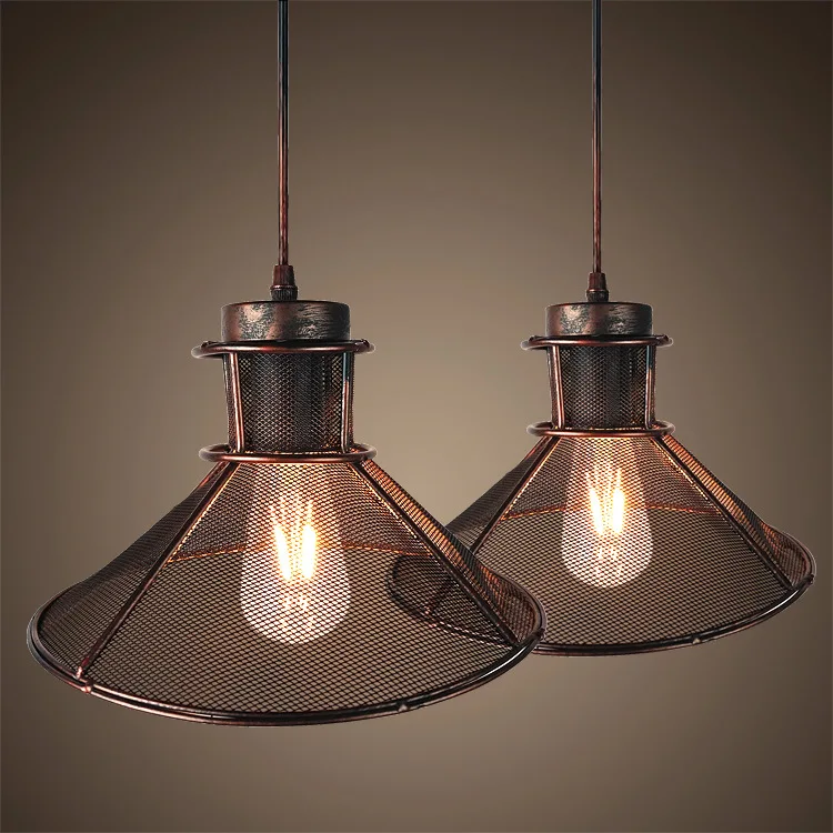 Retro industrial wind, restaurant, bar, personality, nostalgia, art, single chandelier