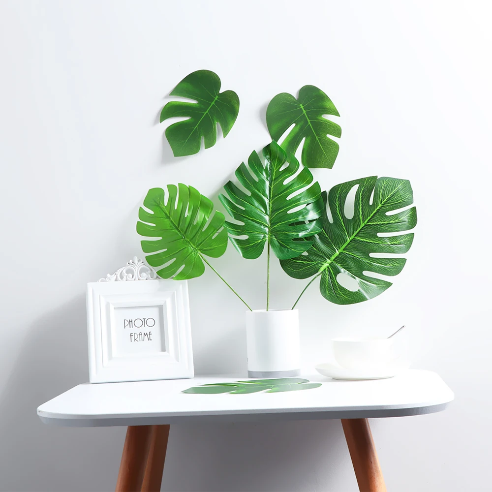 6pcs Artificial Silk Palm Leaves Tropical Green Turtle Luau party Home Decor Summer Part &Event Supplies
6pcs Artificial Silk Palm Leaves Tropical Green Turtle Luau party Home Decor Summer Part &Event Supplies