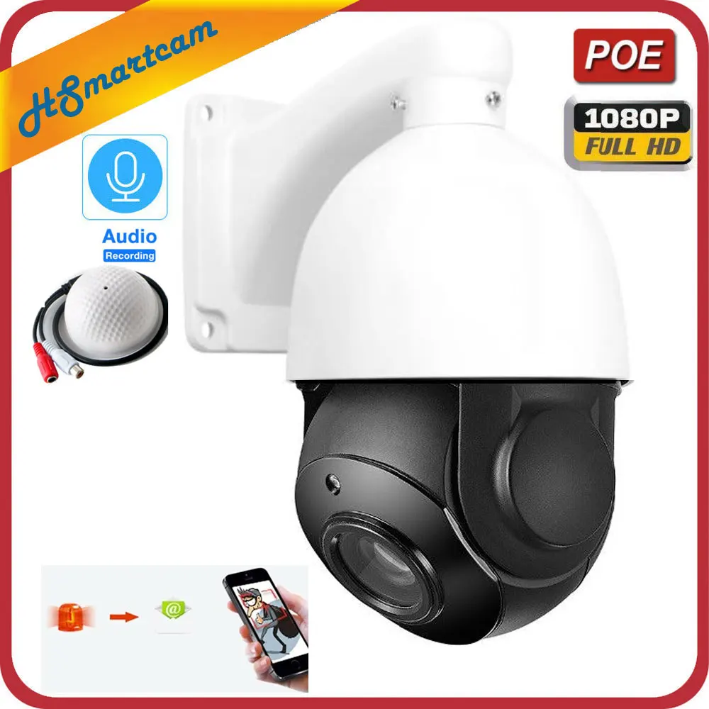 H.265 PoE PTZ IP Camera Outdoor 5MP Super HD 30X Optical Zoom Speed Dome Cam Support Audio Mic Motion Detection IR Night Vision
H.265 PoE PTZ IP Camera Outdoor 5MP Super HD 30X Optical Zoom Speed Dome Cam Support Audio Mic Motion Detection IR Night Vision