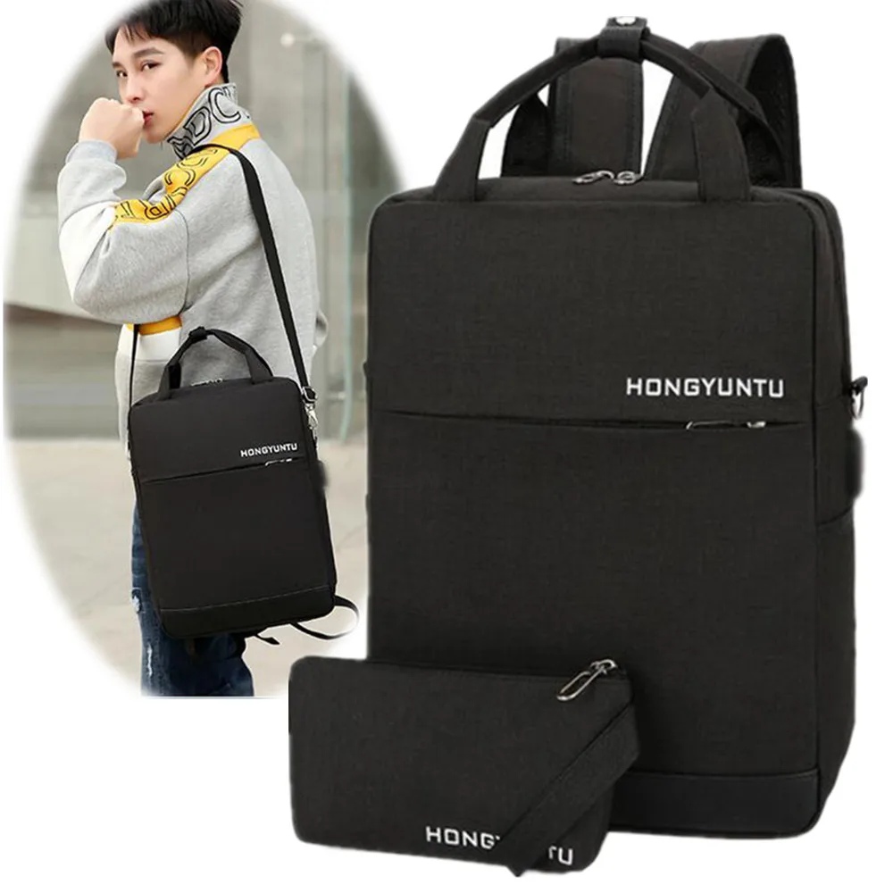 2019 New Fashion Men Double-Use Backpack Shoulder Bag Fit For 15.6 inch Laptop Bag 2 Pcs Male Leisure Travel USB Charge Backpack
2019 New Fashion Men Double-Use Backpack Shoulder Bag Fit For 15.6 inch Laptop Bag 2 Pcs Male Leisure Travel USB Charge Backpack