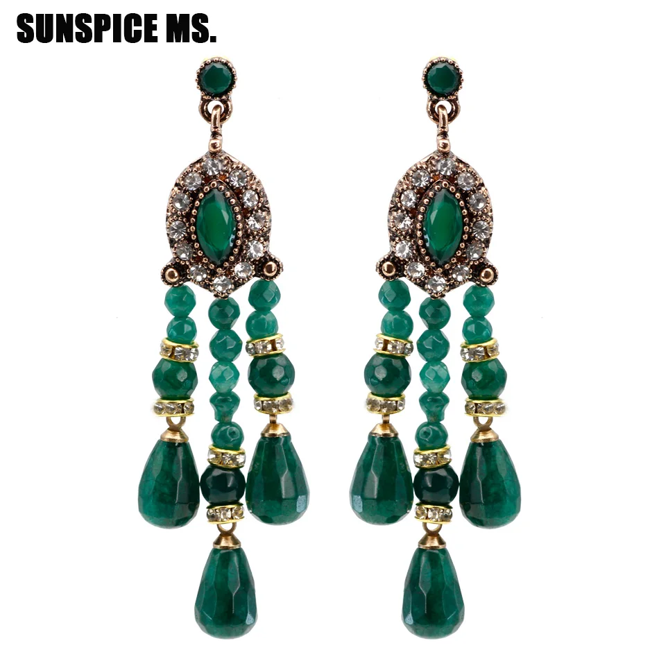 Bohemia Long Bead Tassel Dangle Earring Women Natural Stone Ethnic Jewelry Antique Gold Color Turkish Resin Water Drop Earrings
Bohemia Long Bead Tassel Dangle Earring Women Natural Stone Ethnic Jewelry Antique Gold Color Turkish Resin Water Drop Earrings