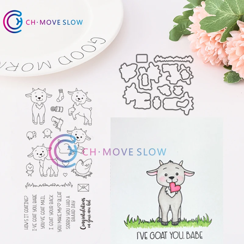 CH Punny Farm Goats Metal Cutting Dies and stamps DIY Scrapbooking Card Stencil Paper Craft Handmade Card
CH Punny Farm Goats Metal Cutting Dies and stamps DIY Scrapbooking Card Stencil Paper Craft Handmade Card