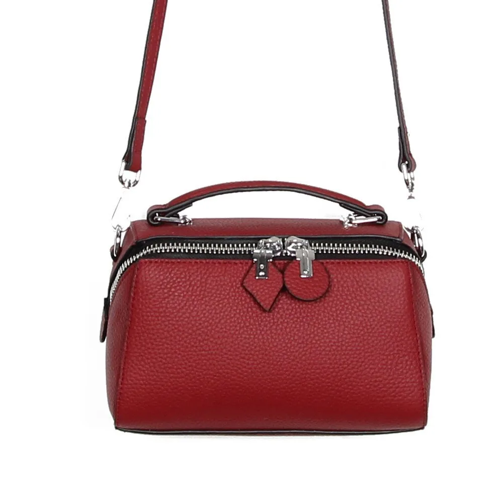 Fashion Boston Bag Female Genuine Leather Solid Shoulder Crossbody Messenger Bag Pillow Type Handbag Bolsas Feminina
Fashion Boston Bag Female Genuine Leather Solid Shoulder Crossbody Messenger Bag Pillow Type Handbag Bolsas Feminina