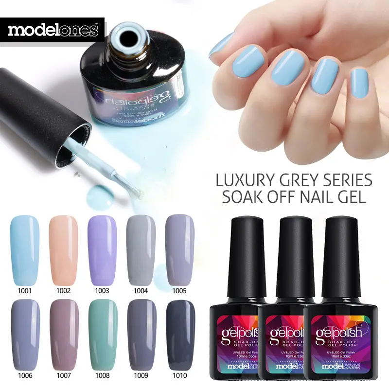 Modelones 10Pcs/lot Newest Color Gel Polish Nail Set Long Lasting Led Grey Color Series UV Nail Gel High Quality 10ML Salon Gel
Modelones 10Pcs/lot Newest Color Gel Polish Nail Set Long Lasting Led Grey Color Series UV Nail Gel High Quality 10ML Salon Gel
