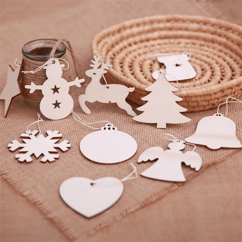10PCS DIY Snowflakes Santa Claus Boots Deer Bells Christmas Tree Wooden Pendants Ornaments Party Xmas Decorations
10PCS DIY Snowflakes Santa Claus Boots Deer Bells Christmas Tree Wooden Pendants Ornaments Party Xmas Decorations
