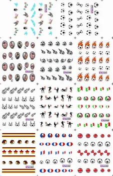 11 PACK/ LOT WATER DECAL NAIL ART NAIL STICKER SOCCER FOOTBALL BABY NATIONAL FLAG BLE1643-1653
11 PACK/ LOT WATER DECAL NAIL ART NAIL STICKER SOCCER FOOTBALL BABY NATIONAL FLAG BLE1643-1653