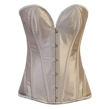 Beige Satin Corselet Overbust Steel Boned Corsets And Bustiers Gothic Korsett For Women Sexy Corset Plus Size Burlesque Costumes
Beige Satin Corselet Overbust Steel Boned Corsets And Bustiers Gothic Korsett For Women Sexy Corset Plus Size Burlesque Costumes