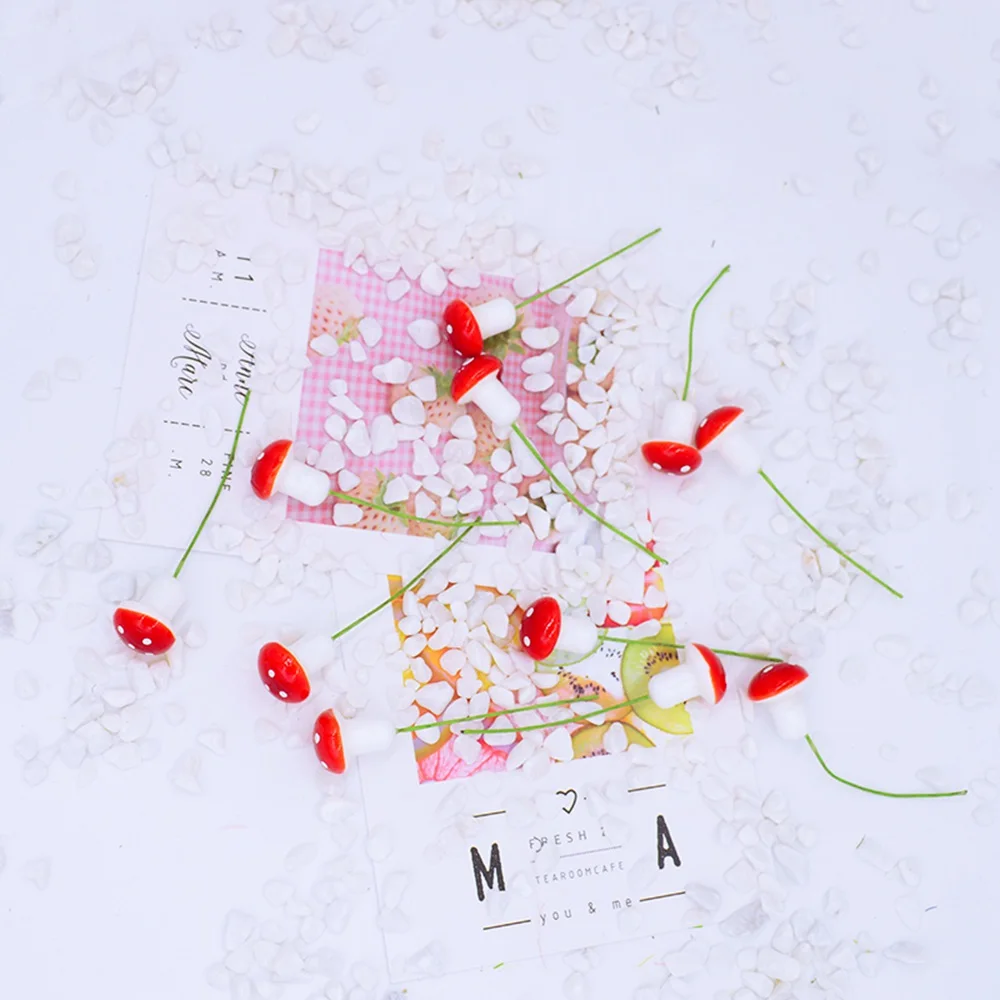 20 шт. милый грибок из ПЭ искусственный цветок Рождественское украшение для дома