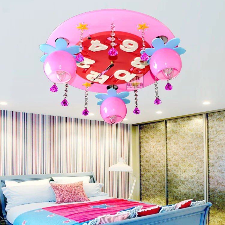 Children's room blue pink LED ceiling lamp mal girl room light crystal LED clock cartoon lamp ceiling light ZA81814
Children's room blue pink LED ceiling lamp mal girl room light crystal LED clock cartoon lamp ceiling light ZA81814