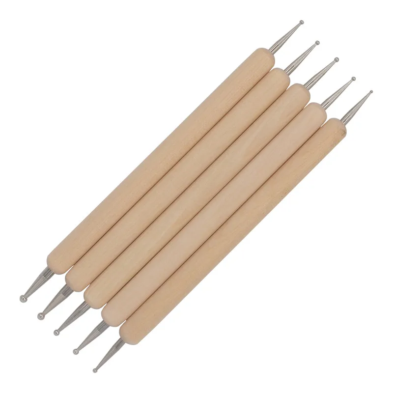 5Pcs/Pack Nail Art Tools Wood Handle Painting Drawing Brush Pen 2 Way Nail Art Dotting Tool 16
5Pcs/Pack Nail Art Tools Wood Handle Painting Drawing Brush Pen 2 Way Nail Art Dotting Tool 16