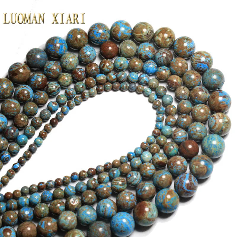 AAA+ Natural Blue Texture Stone Round Beads For Jewelry Making DIY Bracelet Necklace Material 4/6/8/10/12 mm Strand 15''
AAA+ Natural Blue Texture Stone Round Beads For Jewelry Making DIY Bracelet Necklace Material 4/6/8/10/12 mm Strand 15''