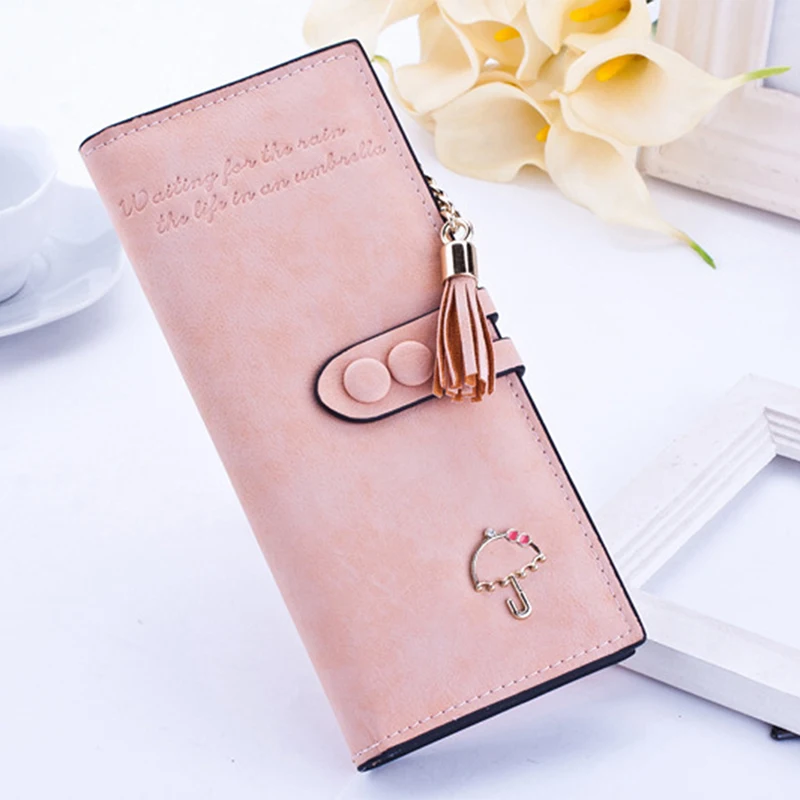 Luxury Brand Designer Long Hasp Women Wallet Clutch Leather Tassel Zipper Purse With Umbrella Card Holder Coin Money Bag
Luxury Brand Designer Long Hasp Women Wallet Clutch Leather Tassel Zipper Purse With Umbrella Card Holder Coin Money Bag