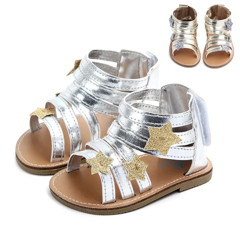 Newborn Baby Shoes Infant Baby Girls Sandals PU Five-pointed Star Summer Baby Sandals Beach Shoes Non-slip Rubber Shoes
Newborn Baby Shoes Infant Baby Girls Sandals PU Five-pointed Star Summer Baby Sandals Beach Shoes Non-slip Rubber Shoes
