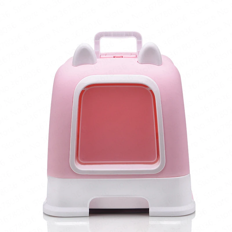 Cat Toilet Fully Enclosed Litter Box Deodorant Anti-splash Large Cat Toilet with Drawer Cat Ears Style Cat Supplies Litter Box
Cat Toilet Fully Enclosed Litter Box Deodorant Anti-splash Large Cat Toilet with Drawer Cat Ears Style Cat Supplies Litter Box