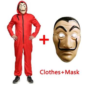 Salvador Dali Movie Costume Money Heist The House of Paper La Casa De Papel Cosplay Halloween Party Costumes with Face Mask Visu
Salvador Dali Movie Costume Money Heist The House of Paper La Casa De Papel Cosplay Halloween Party Costumes with Face Mask Visu