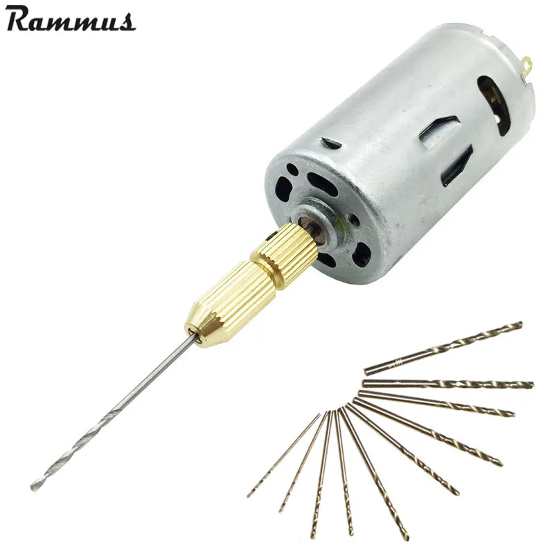 DC 12V Electric Mini Mirco PCB Drill Motor Press Hand Drilling Wood Plastic Model Craft DIY Repair Tool With 0.8-1.5MM Drill Bit
DC 12V Electric Mini Mirco PCB Drill Motor Press Hand Drilling Wood Plastic Model Craft DIY Repair Tool With 0.8-1.5MM Drill Bit