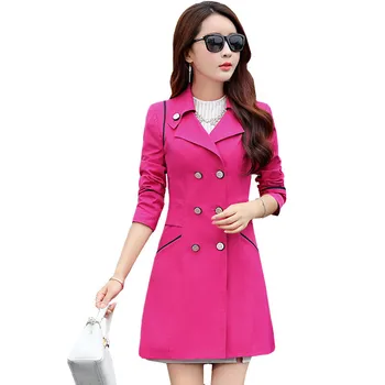 2019 Trench Coat Casual 10 Colors Turn-down Collar Slim Double-breasted Long-sleeved Windbreaker Ladies Coat Plus Size 3XL L8
2019 Trench Coat Casual 10 Colors Turn-down Collar Slim Double-breasted Long-sleeved Windbreaker Ladies Coat Plus Size 3XL L8