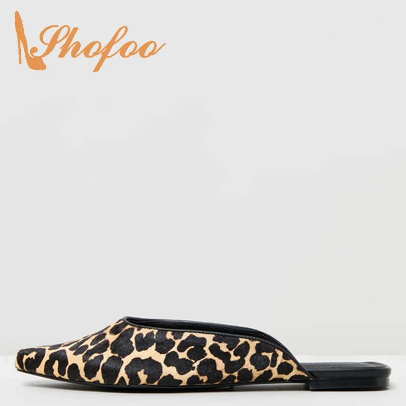 Brown Leopard Black Square Toe Shallow Mules Flat Woman Slip On Large Size 11 12 For Ladies Summer Shoes Fashion Holidays Dress
Brown Leopard Black Square Toe Shallow Mules Flat Woman Slip On Large Size 11 12 For Ladies Summer Shoes Fashion Holidays Dress