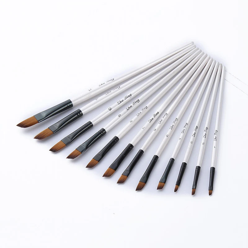 12 pcs/set Nylon Hair Paint Brush Art Brushes for Drawing Watercolor Gouache Oil Painting Brush For Art Learning Art Supplies
12 pcs/set Nylon Hair Paint Brush Art Brushes for Drawing Watercolor Gouache Oil Painting Brush For Art Learning Art Supplies