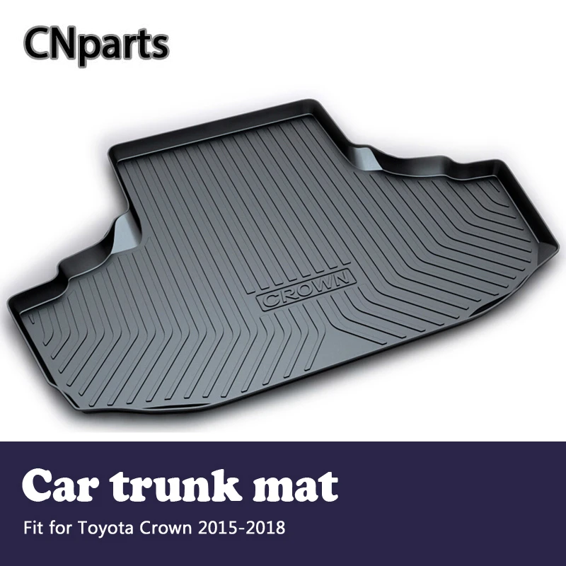 

CNparts 1Set Car Cargo Liner rear trunk mat For Toyota Crown 2015 2016 2017 2018 Boot Tray Waterproof Anti-slip mat Accessories