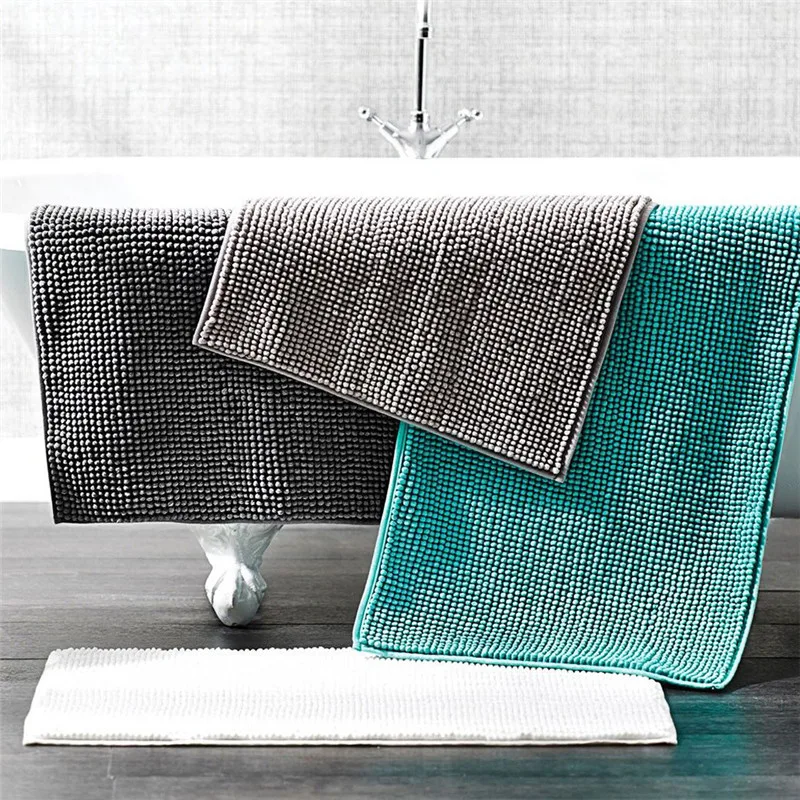 Solid Color Bathroom Carpets Non-slip Bath Mat Pure Chenille Bathtub Floor Towel Rug Entrance Shower Room Doormat Toilet Mat
Solid Color Bathroom Carpets Non-slip Bath Mat Pure Chenille Bathtub Floor Towel Rug Entrance Shower Room Doormat Toilet Mat