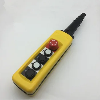 2 Speed Hoist Crane 4 Pushbuttons Pendant Control Station With Emergency Stop 
2 Speed Hoist Crane 4 Pushbuttons Pendant Control Station With Emergency Stop