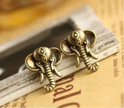 Fashion Hot Sale New Style Vintage Retro Elephant Brass Bronze Stud Earrings E121
Fashion Hot Sale New Style Vintage Retro Elephant Brass Bronze Stud Earrings E121