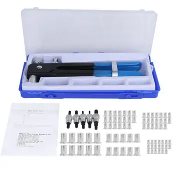 86pcs Rivet Gun Pneumatic Riveting Gun Rivet Nut Set For Manual Hat Gun Manual Nut Gun Set
86pcs Rivet Gun Pneumatic Riveting Gun Rivet Nut Set For Manual Hat Gun Manual Nut Gun Set