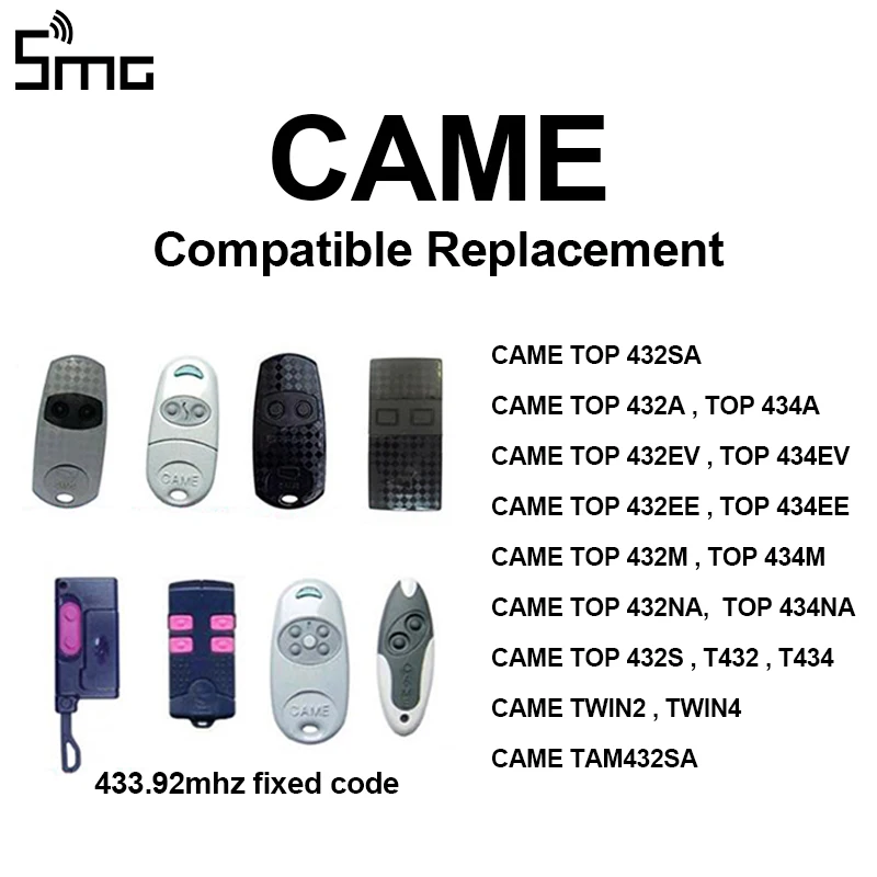 433.92 Mhz Duplicator Copy CAME Remote Control For TOP 432EV TOP-432NA TOP432NA For Universal Garage Door Gate Key Fob
433.92 Mhz Duplicator Copy CAME Remote Control For TOP 432EV TOP-432NA TOP432NA For Universal Garage Door Gate Key Fob