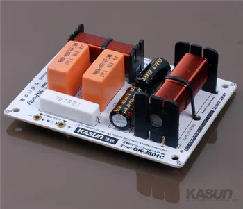 1pcs 2 way HI-FI series audio Frequency divider Crossover OK-2801C tweeter/woofer 150W 8 ohm for amplifier speaker
1pcs 2 way HI-FI series audio Frequency divider Crossover OK-2801C tweeter/woofer 150W 8 ohm for amplifier speaker