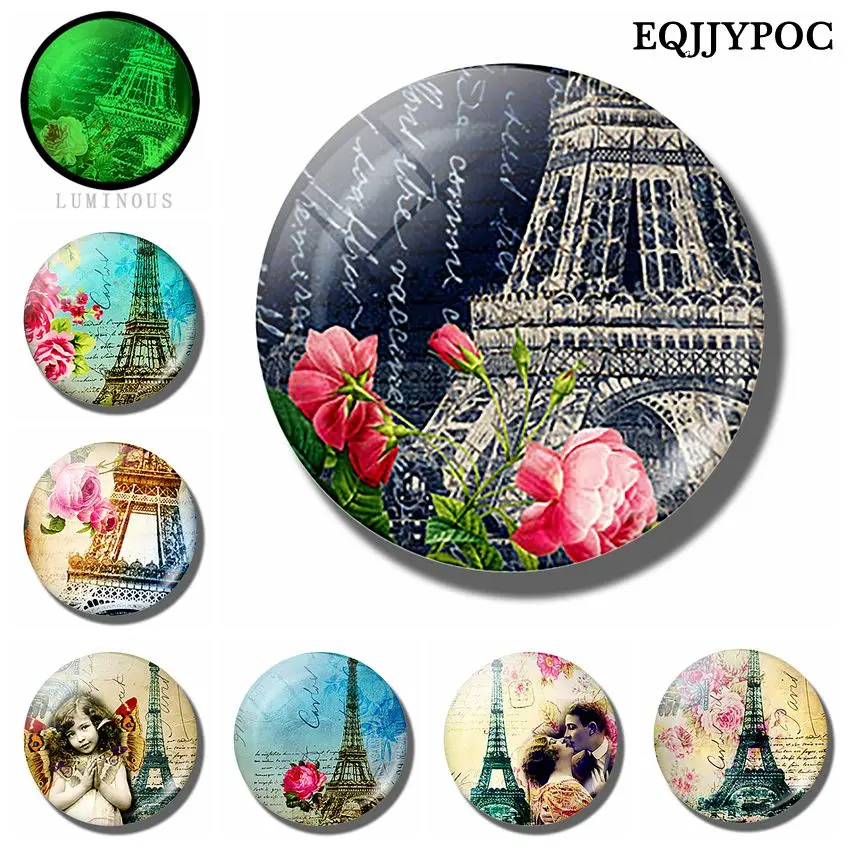 Romantic Eiffel Meets Roses Glass Decorative Refrigerator Magnets Set 25 MM Luminous Sticker Fridge Magnet Souvenir Paris France
Romantic Eiffel Meets Roses Glass Decorative Refrigerator Magnets Set 25 MM Luminous Sticker Fridge Magnet Souvenir Paris France