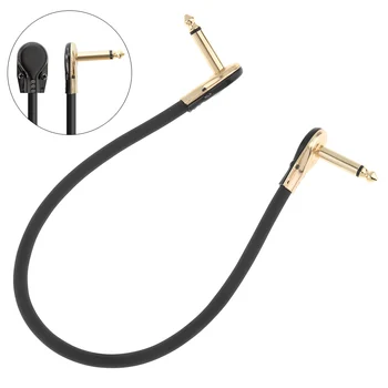 37cm / 15inch Portable Guitar Effect Pedal Instrument Patch Cables 1/4inch 6.3mm Gold Right-angle Plug Black PVC Jacket
37cm / 15inch Portable Guitar Effect Pedal Instrument Patch Cables 1/4inch 6.3mm Gold Right-angle Plug Black PVC Jacket