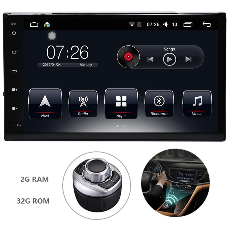 Автомобильный DVD мультимедийный плеер Android 2 Din для Toyota Carola 2017/Innova /Crysta GPS
