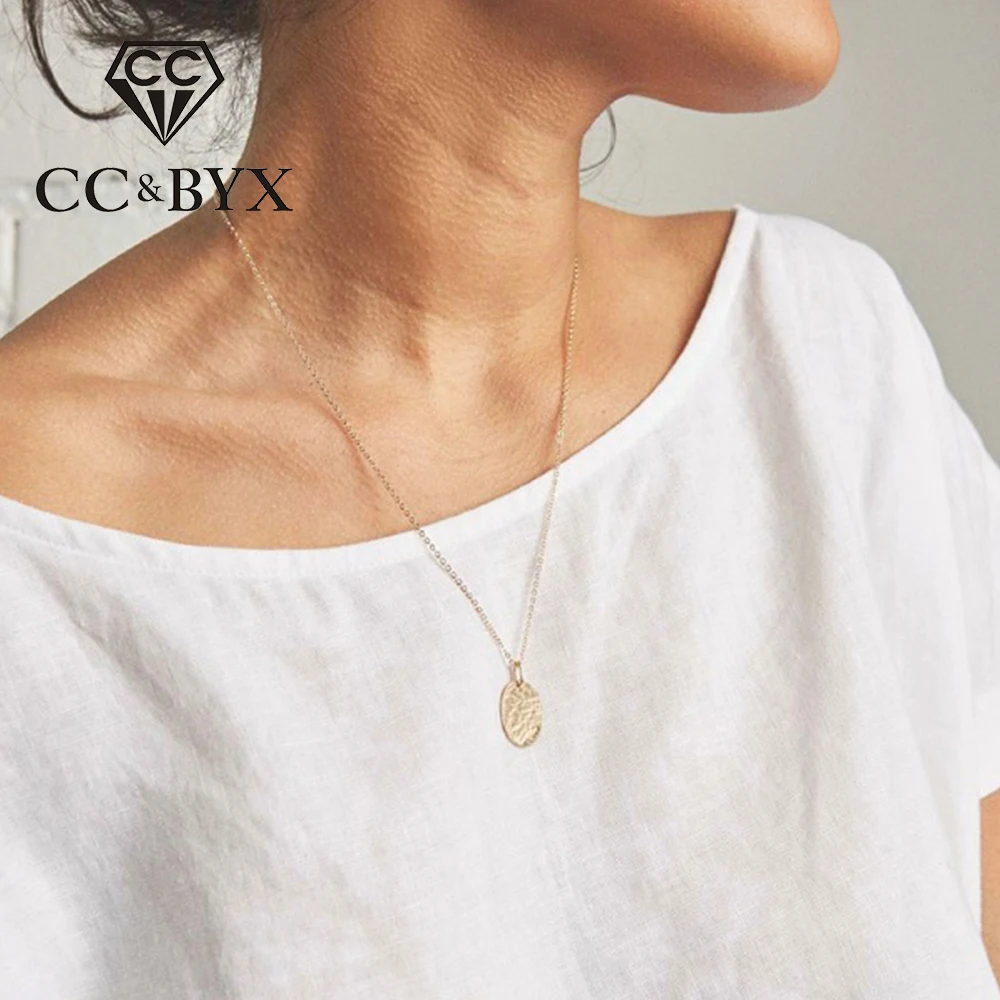 CC Long Necklace For Women Stainless Steel Chain Layered Pendant Silver Gold Color Round Toggle Necklaces Fashion Jewelry
CC Long Necklace For Women Stainless Steel Chain Layered Pendant Silver Gold Color Round Toggle Necklaces Fashion Jewelry
