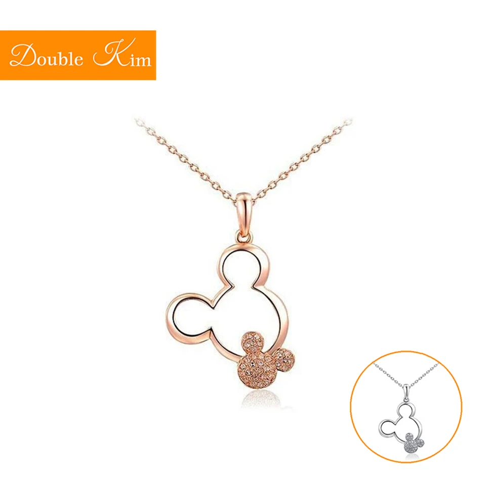 Mickey Minnie Mouse Pendant Necklace Titanium Stainless Steel Rose Gold Color Chain Necklace Trendy Fashion Women Jewelry Gift
Mickey Minnie Mouse Pendant Necklace Titanium Stainless Steel Rose Gold Color Chain Necklace Trendy Fashion Women Jewelry Gift