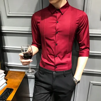 Classic Business Banquet Men Shirt Short Sleeve Dress Top Slim Design Men Casual Shirt Asian Size 4XL 5XL Comfortable Breathable
Classic Business Banquet Men Shirt Short Sleeve Dress Top Slim Design Men Casual Shirt Asian Size 4XL 5XL Comfortable Breathable